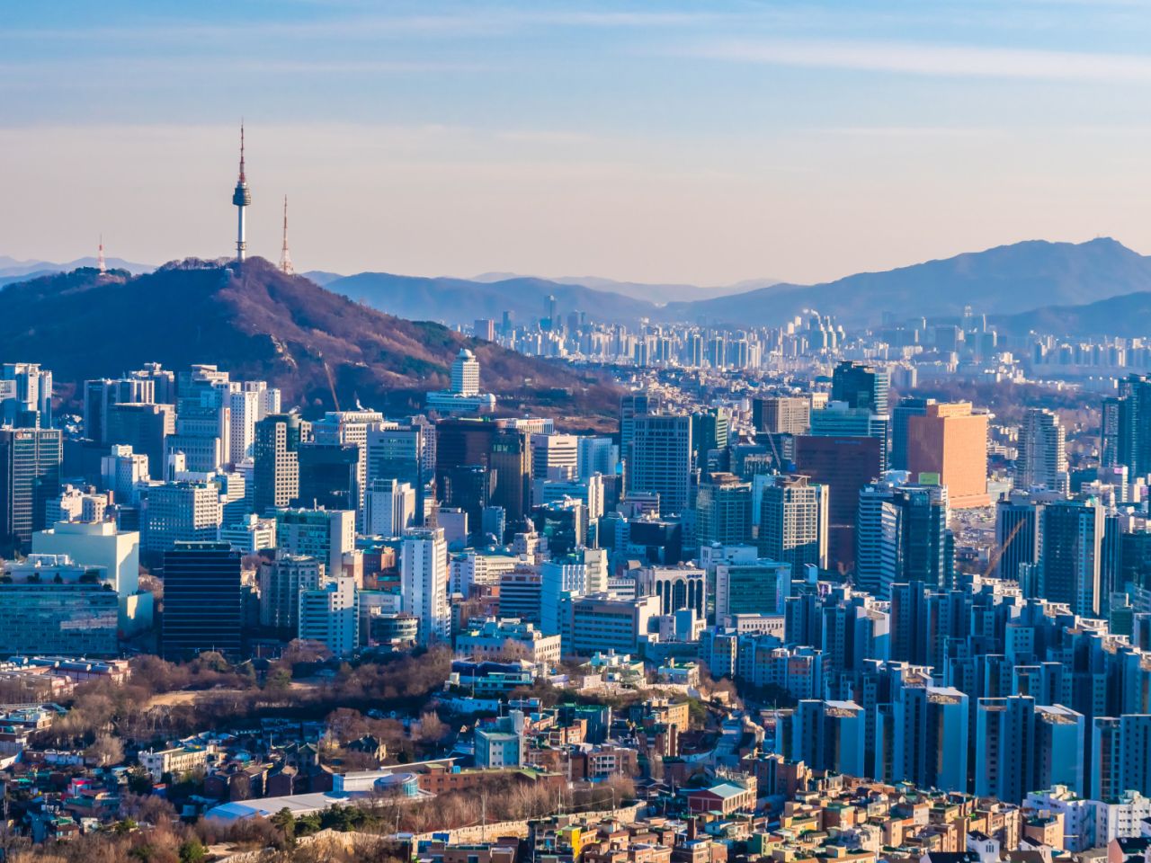 Skyline of SouthGyeongsang at night